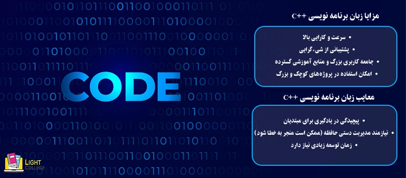 مزایا و معایب زبان برنامه نویسی ++C