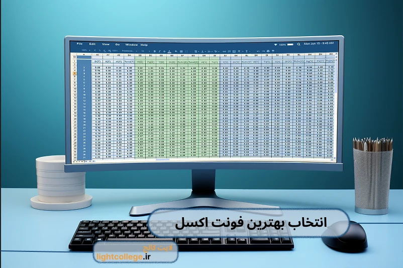 انتخاب فونت مناسب در اکسل